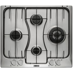 Zanussi ZGX65424XA 60cm 4 Burner Gas Hob in Stainless Steel